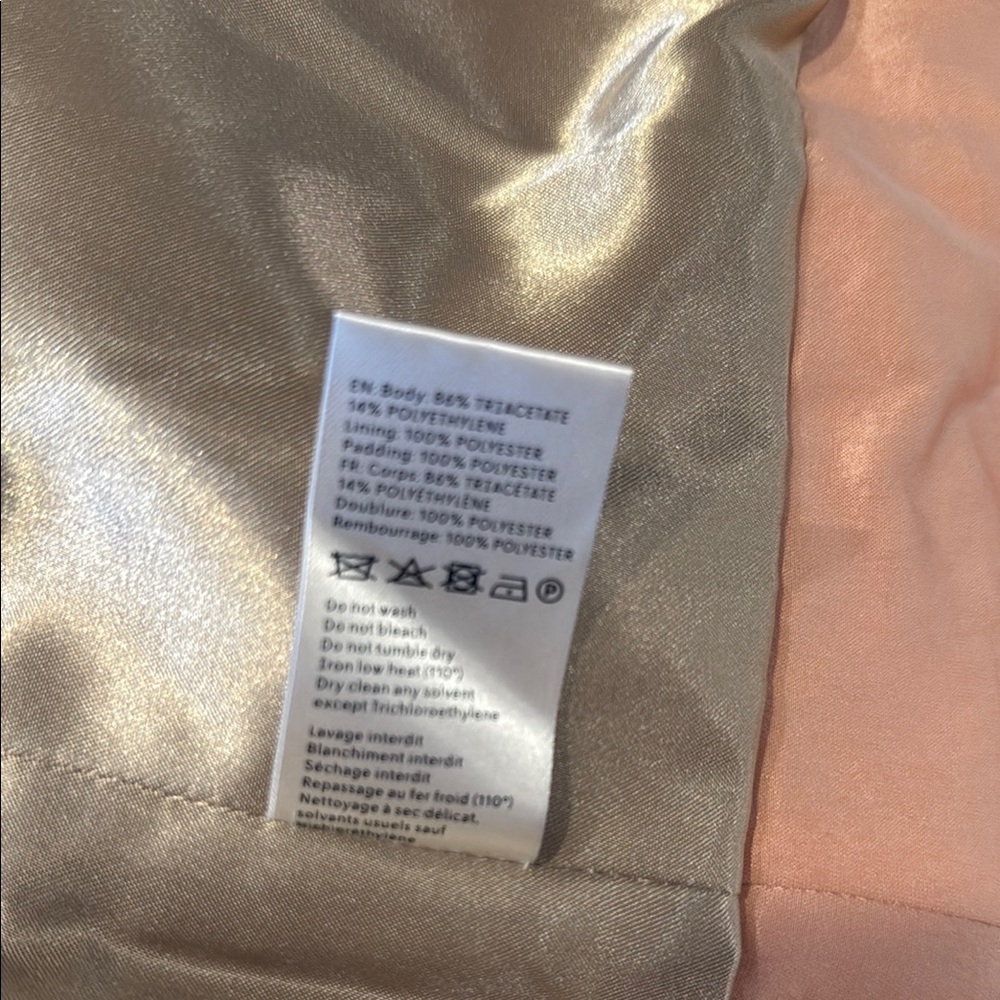 Nanushka Peach Satin padded jacket - Picture 8 of 9
